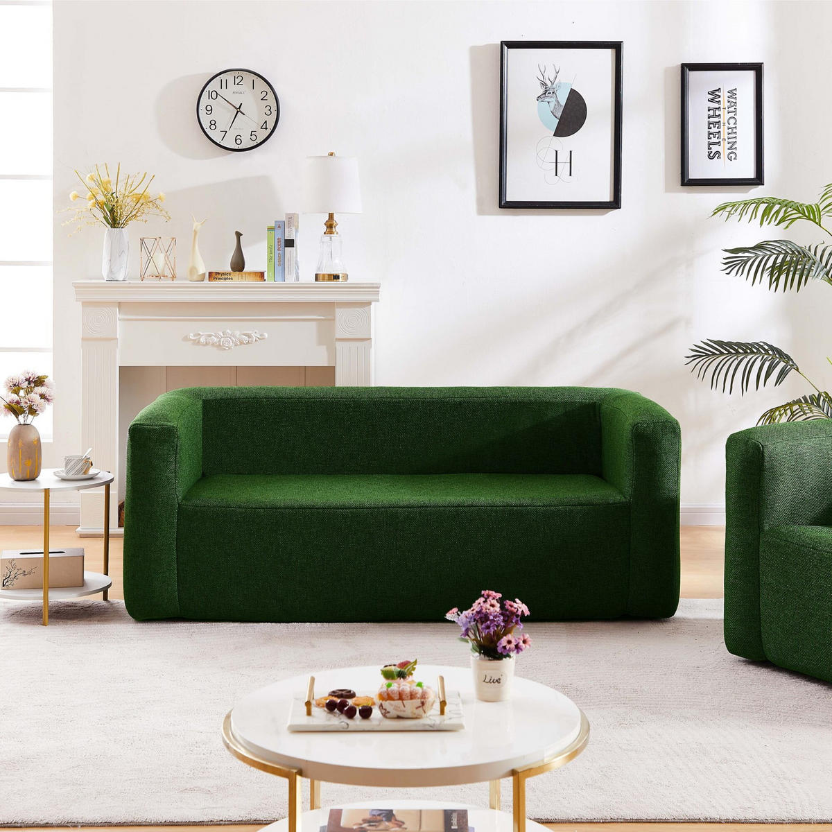 SOFA aufblasbar 2-3 Sitzer - Innen und Außen - Farbe Grün - Grün, Kunststoff (38.5/45.5/96cm) - Terracotta