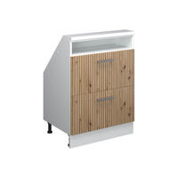 ŠIKMÁ SKŘÍŇ Rion Dub řemeslný/bílý - bílá/dub artisan, kompozitní dřevo (60/81.6/46cm) - Vicco