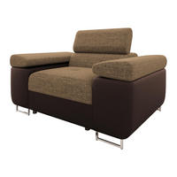 SESSEL Torezio - Braun, Holz/Textil (134/90/102cm) - MIRJAN24
