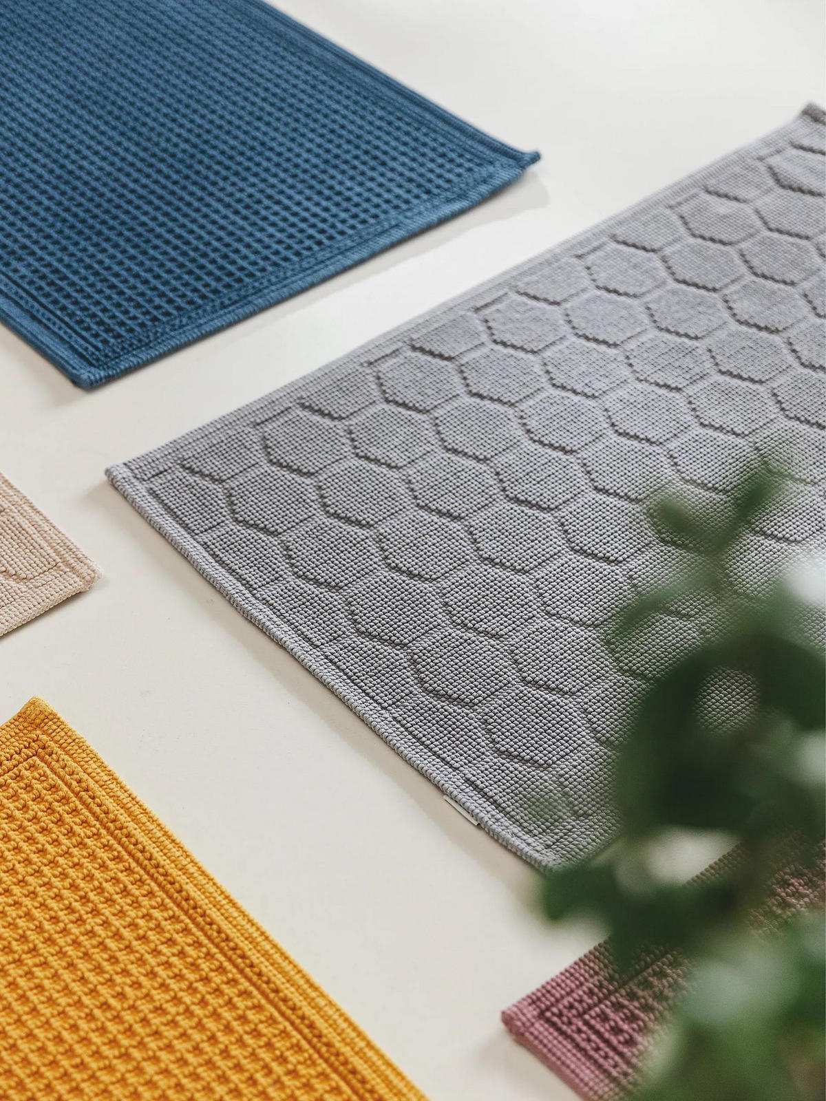 BADEMATTE Jojo Grau 50x80 cm - Grau, Textil (50/80cm) - benuta Nest