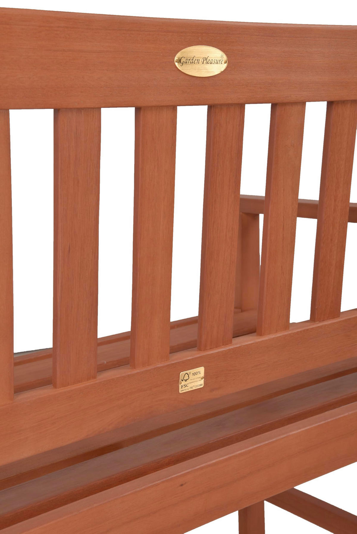 GARTENBANK Metz 2-Sitzer Terrassenbank - Braun, Holz (110/86/56.5cm) - DELUKE