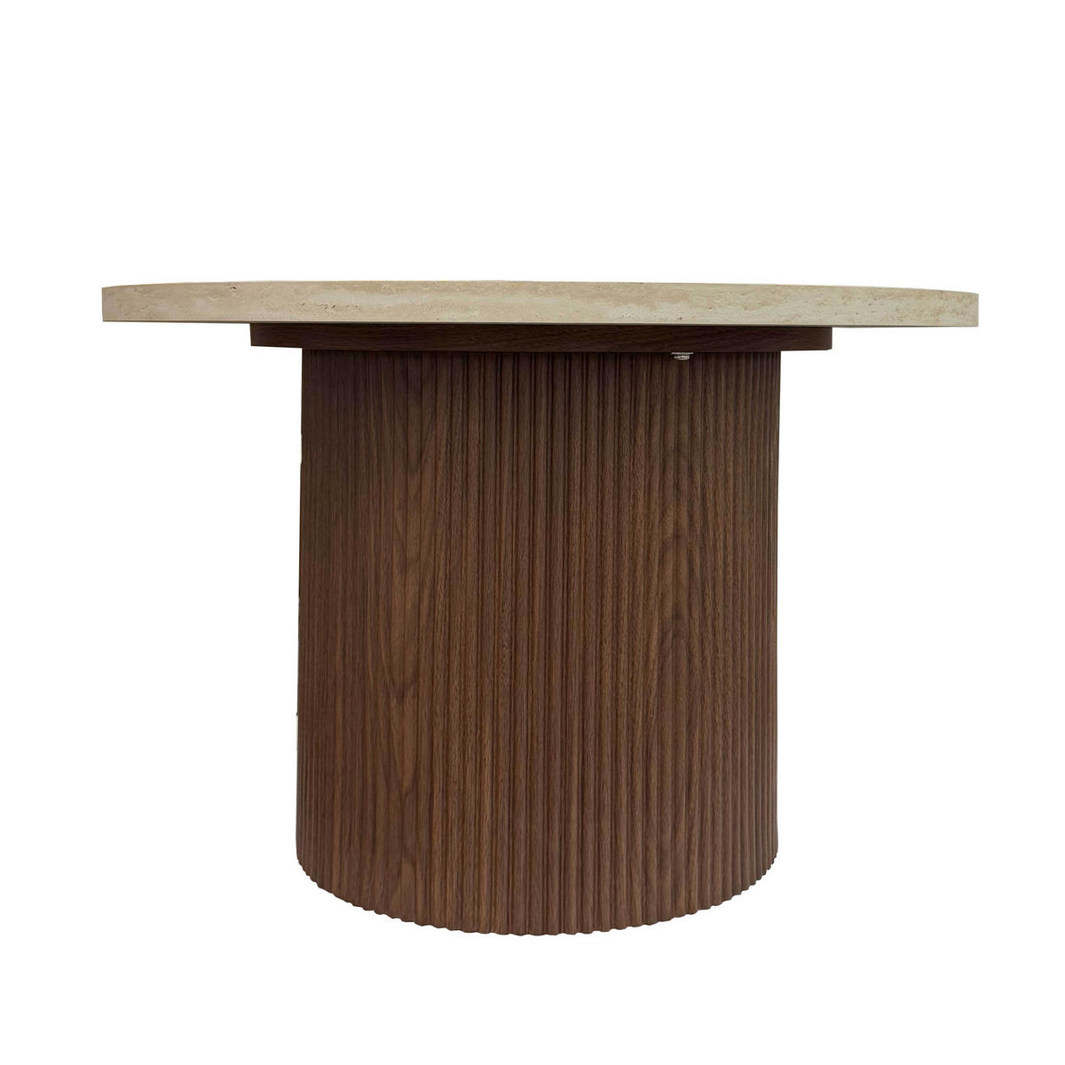 COUCHTISCH, dunkles Holzeffekt - Braun, Holz (70/70/45cm) - Oviala