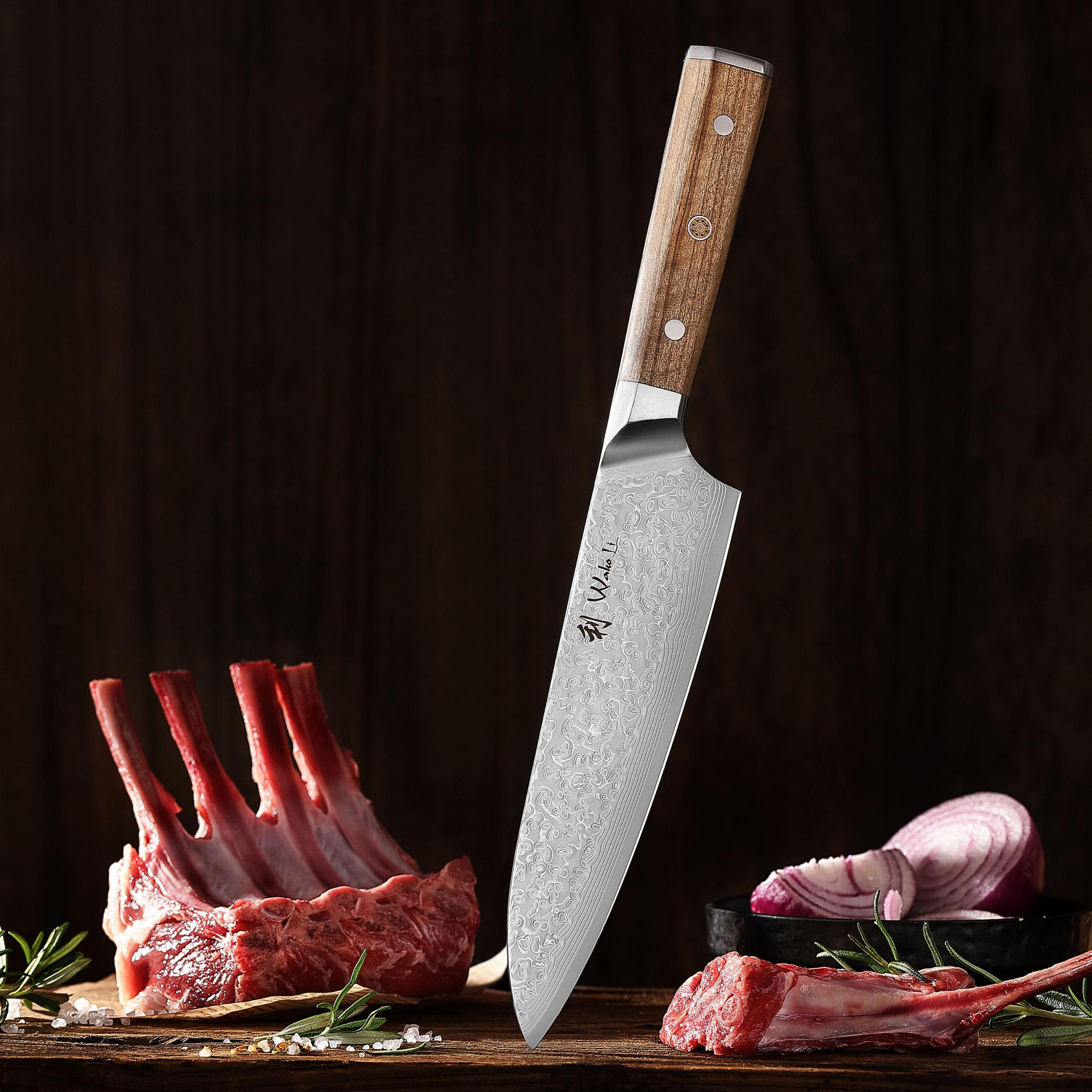 Thumbnail - Wakoli Chefmesser, Braun, Metall, 34 cm, Kochen, Küchenmesser, Kochmesser