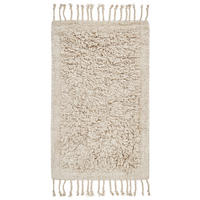 KOUPELNOVÁ PŘEDLOŽKA Béžová 50/80 cm Bavlna Oltan - béžová, textil (50/80cm) - Beliani