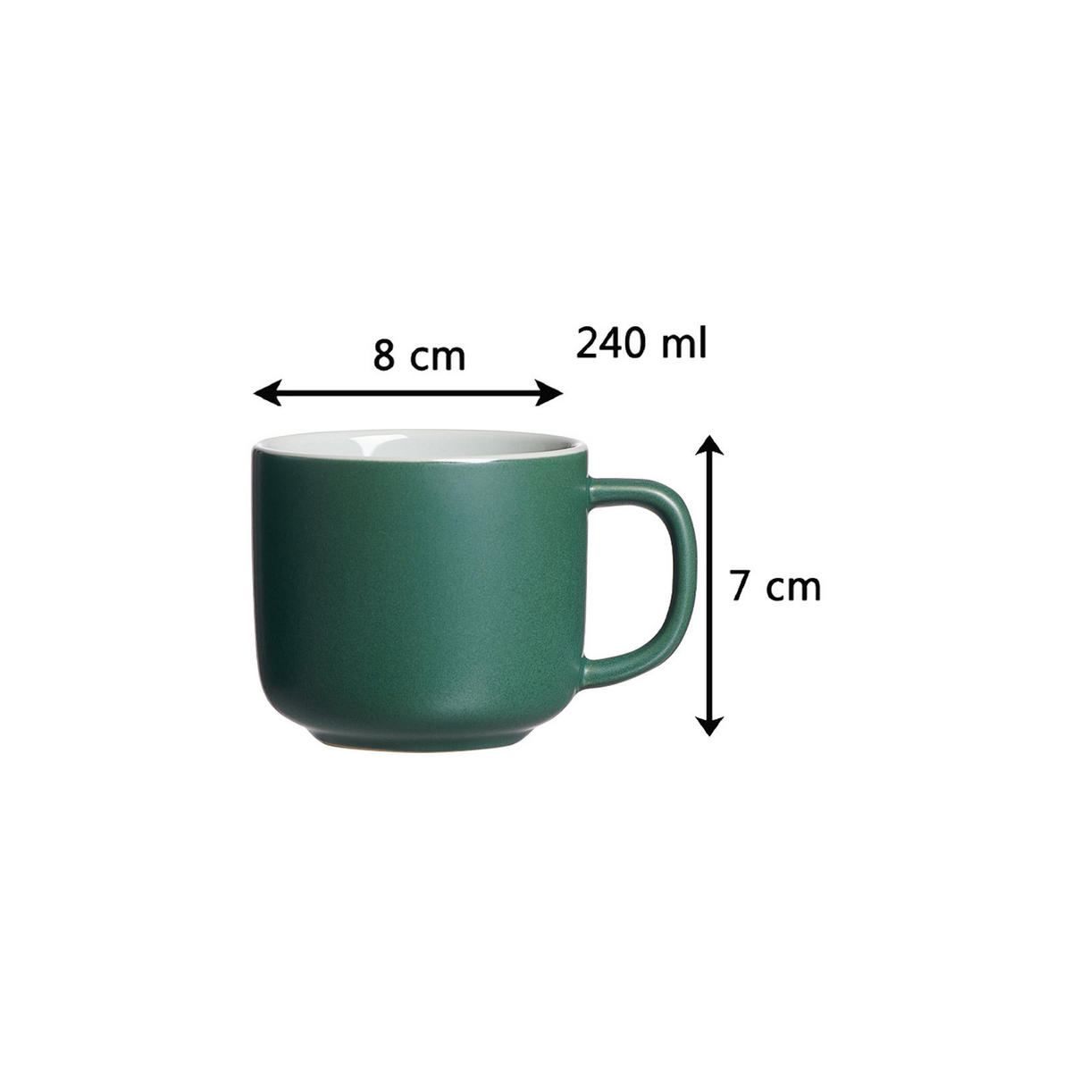 TEESERVICE Jasper grün 11er Set - Grün, Keramik (1/1/1cm) - Ritzenhoff Breker