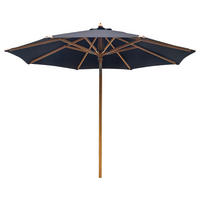 SONNENSCHIRM - Edelstahl / Polyester - Schwarz, Textil/Metall (300/300cm) - home24