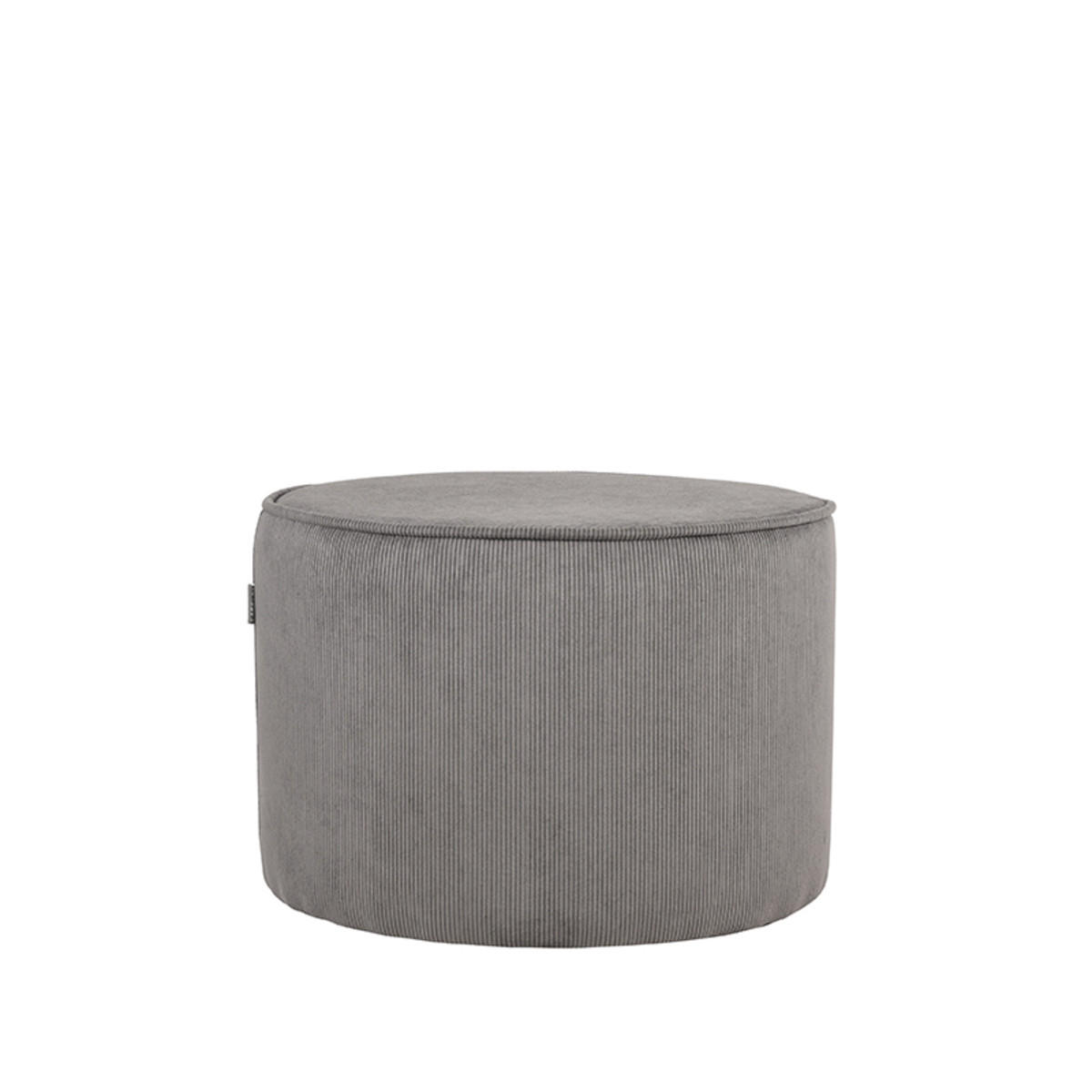 POUF Tibo Grau 55/55/40 cm - Grau, Textil (55/40/55cm) - LABEL51