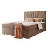 BOXBETT 160x200 cm mit Topper - Braun, Holzwerkstoff/Textil (140/200cm) - Idohome