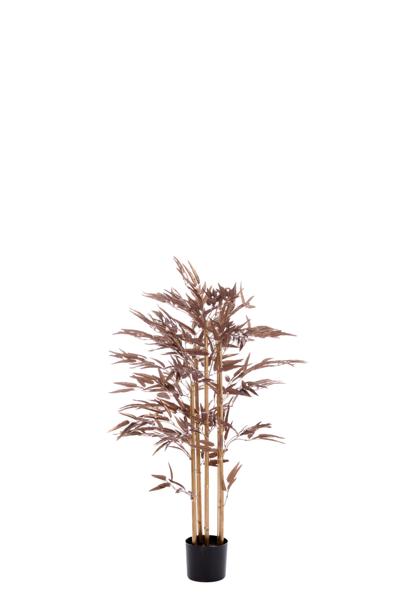 TOPF Bambus Bronze 120/70/120 cm - Bronzefarben, Kunststoff (120cm) - Light & Living