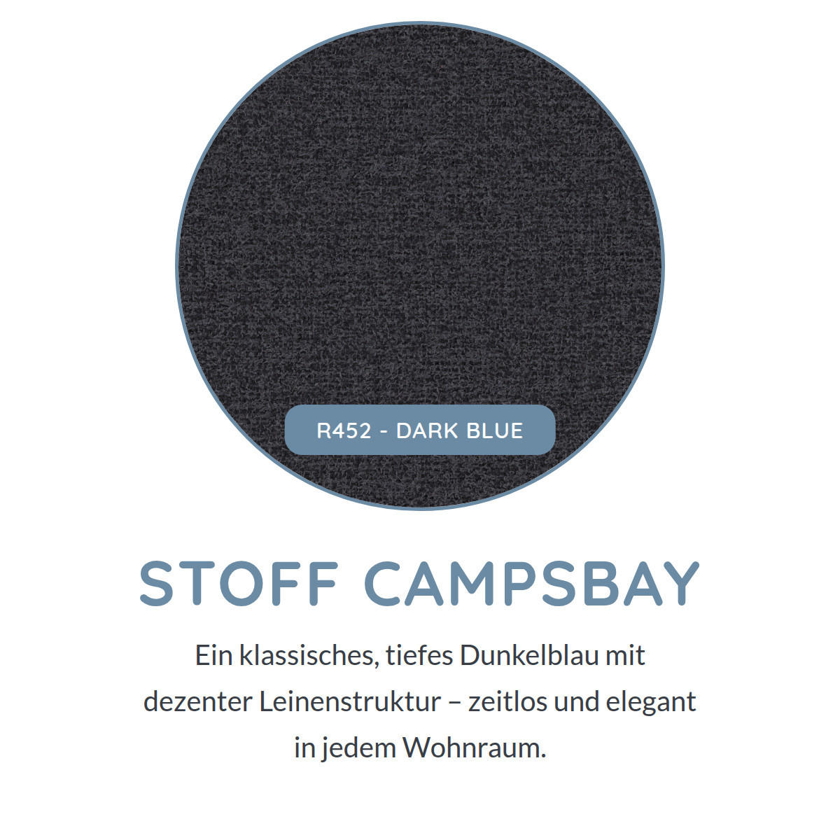 2-SITZER Carlisle Flachgewebe Blau 183/97/93 cm - Dunkelblau, Kunststoff/Textil (183/93/97cm) - foamnova