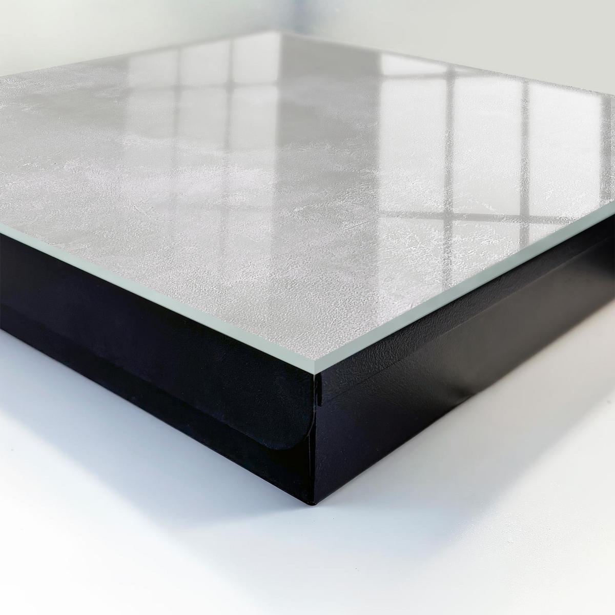 SCHLÜSSELBOX Schwarz 30x30 cm- Türöffnung nach rechts - Graue Eleganz - Grau, Metall (30/30/5cm) - TULUP