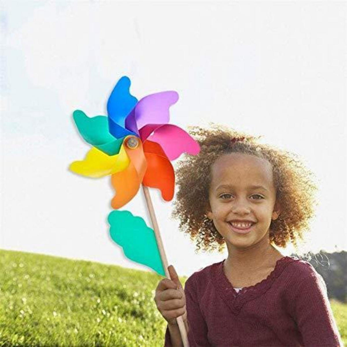 WINDSPIEL Regenbogen bunter Holzstab 18 cm - Multicolor, Kunststoff (45/18/45cm)