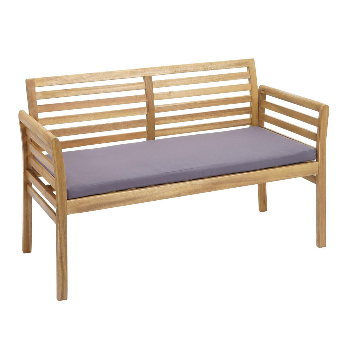 GARTENGARNITUR E99B Braun, Anthrazit - Braun/Grau, Holz - MCW