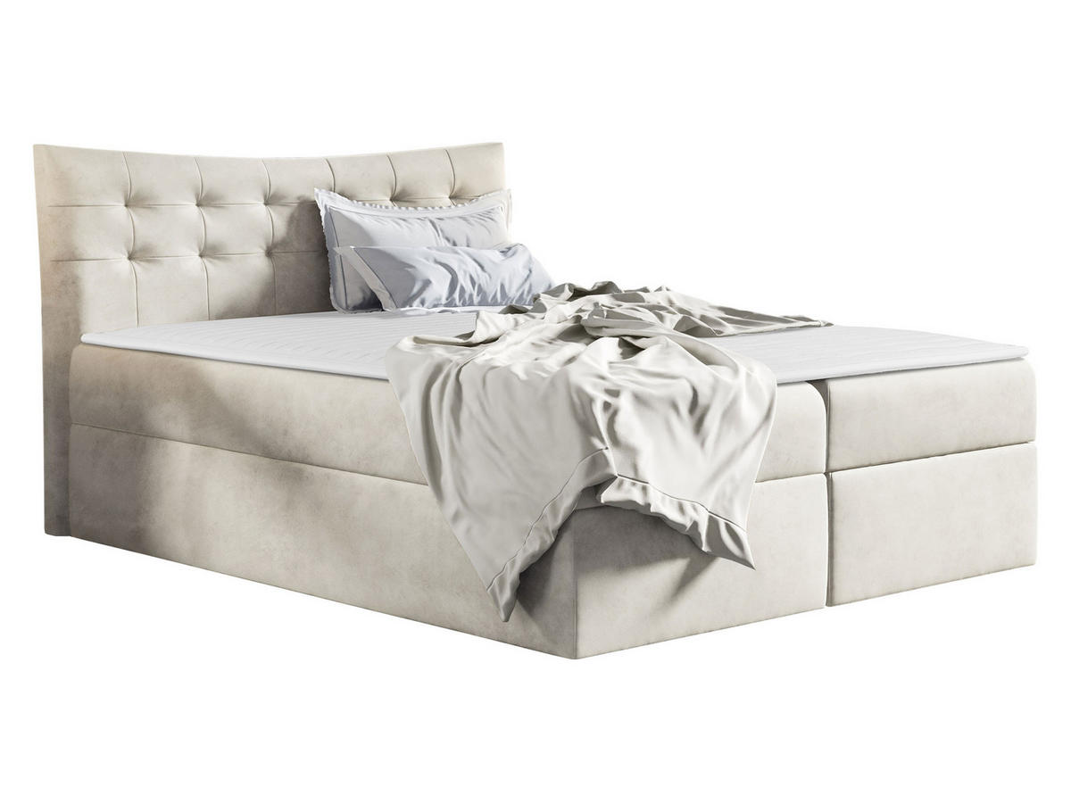 BOXBETT Havana - Creme, Holz (140/200cm) - MIRJAN24