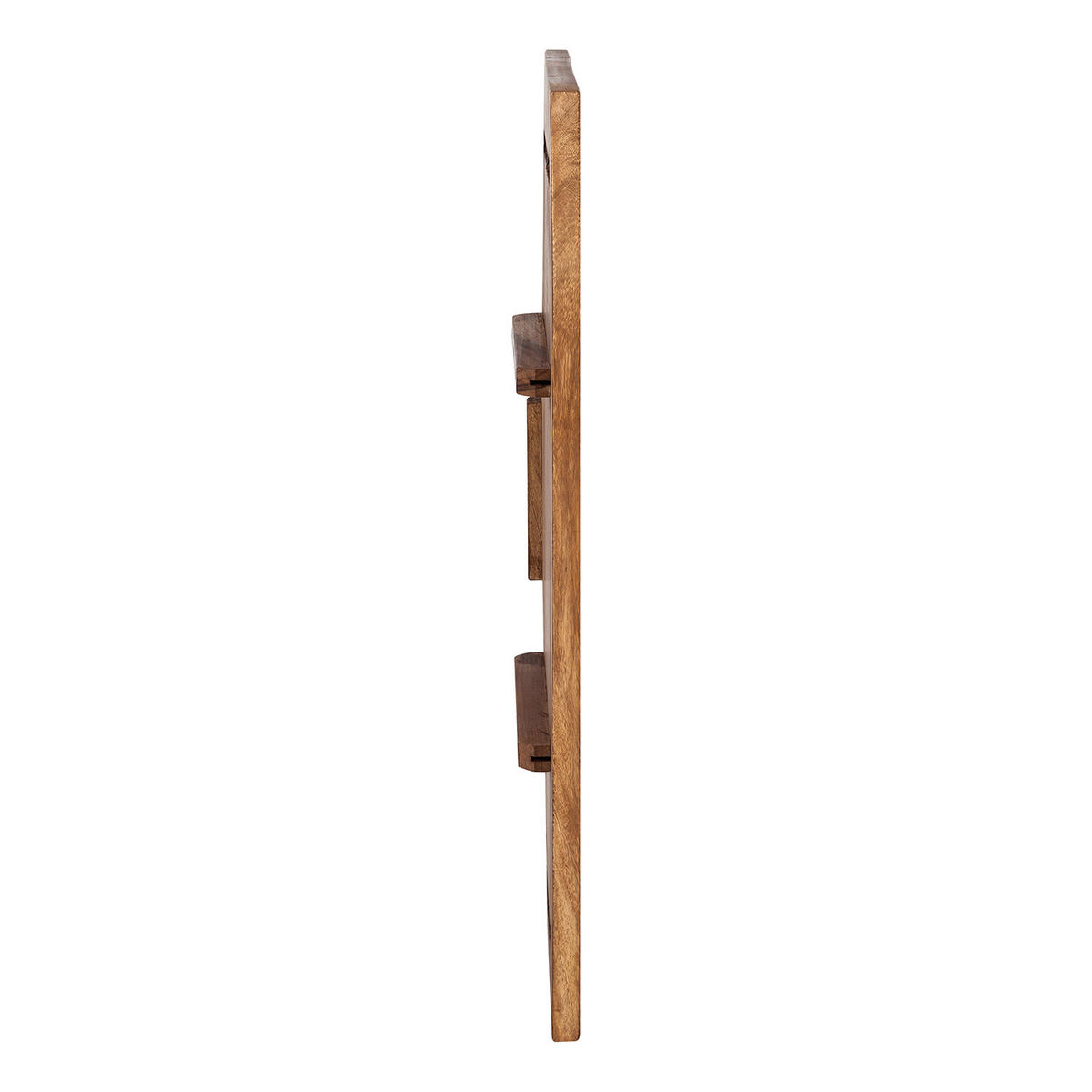 ANSTECKPLATTEN - Sheesham massiv, 2er-Set - Sheeshamfarben, Holz (45/90/5cm) - home24