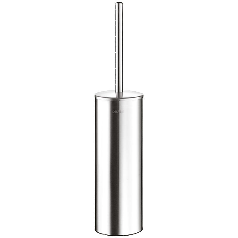 WC-BÜRSTENGARNITUR Wandmontage Edelstahl satiniert - Chromfarben, Metall (11.5/10/43.5cm) - Delabie