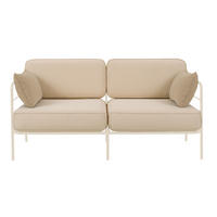 GARTEN-SOFA Preggel Beige/Creme 156 cm - Beige, Textil (156/80/71cm) - Selsey