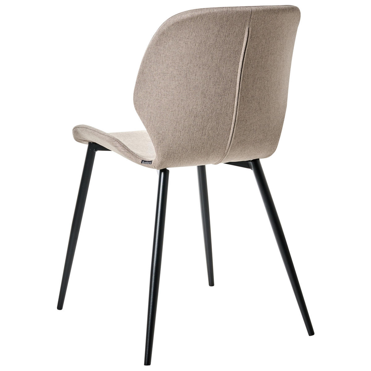 KONFERENZSTUHL 2er-Set Stoff Taupe Holland - Taupe, Textil (48/84/55cm) - Beliani
