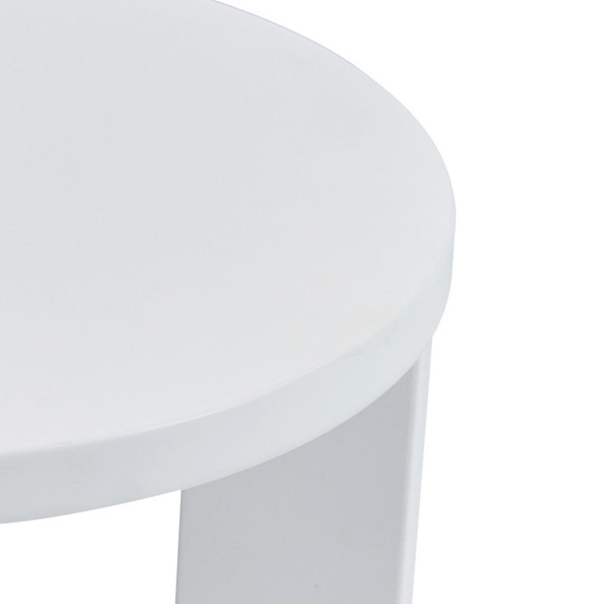 ODKLÁDACÍ STOLEK Kysdajore - bílá, kompozitní dřevo (40/40/50cm) - [en.casa]