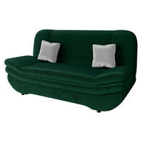 SCHLAFSOFA Weronika Premium - Smaragdgrün/Hellgrau, Holz/Kunststoff (200/95/90cm) - MIRJAN24