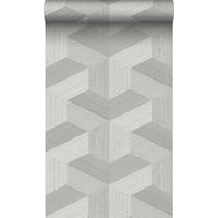 TAPETE 3D-Muster 53 cm x 10.05 m - Grau, Papier (53/1000cm) - Origin Wallcoverings