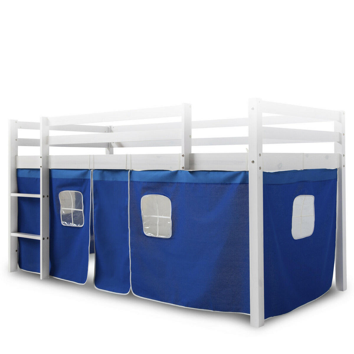 VORHANG für Hochbett Blau - Blau, Textil (197/86/1cm) - Homestyle4u