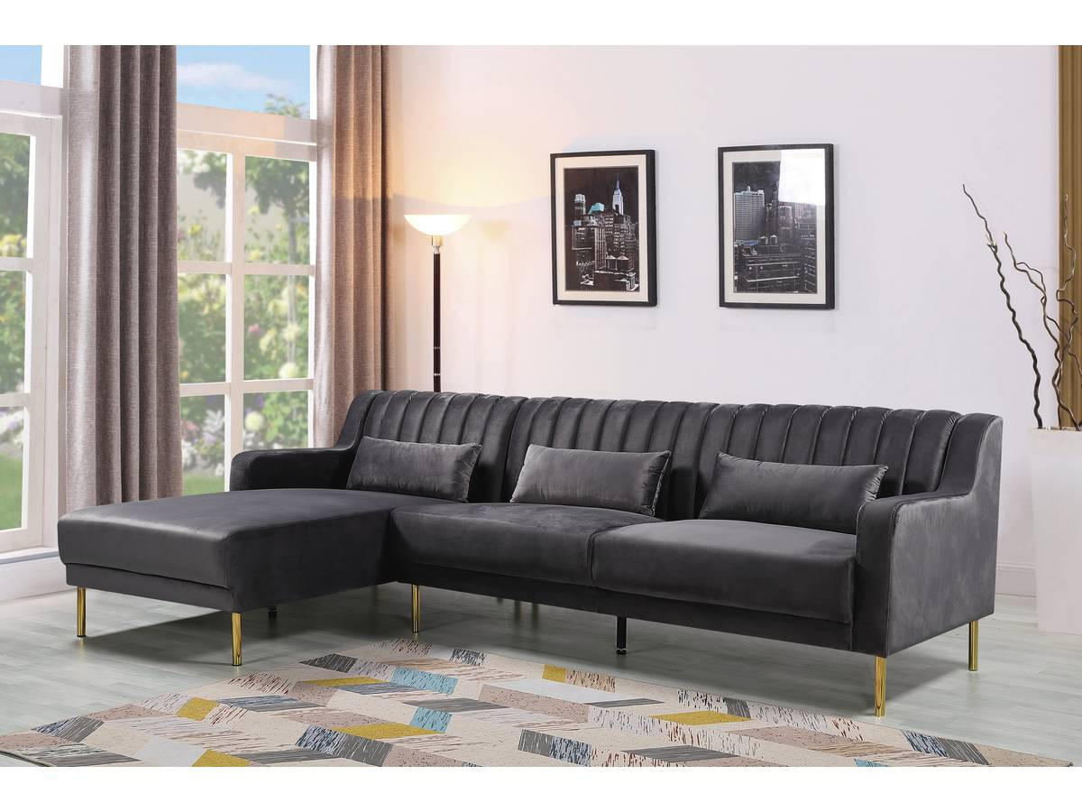 ECKSOFA oliver Grau - Grau, Textil (161/275cm) - Habitat Garten