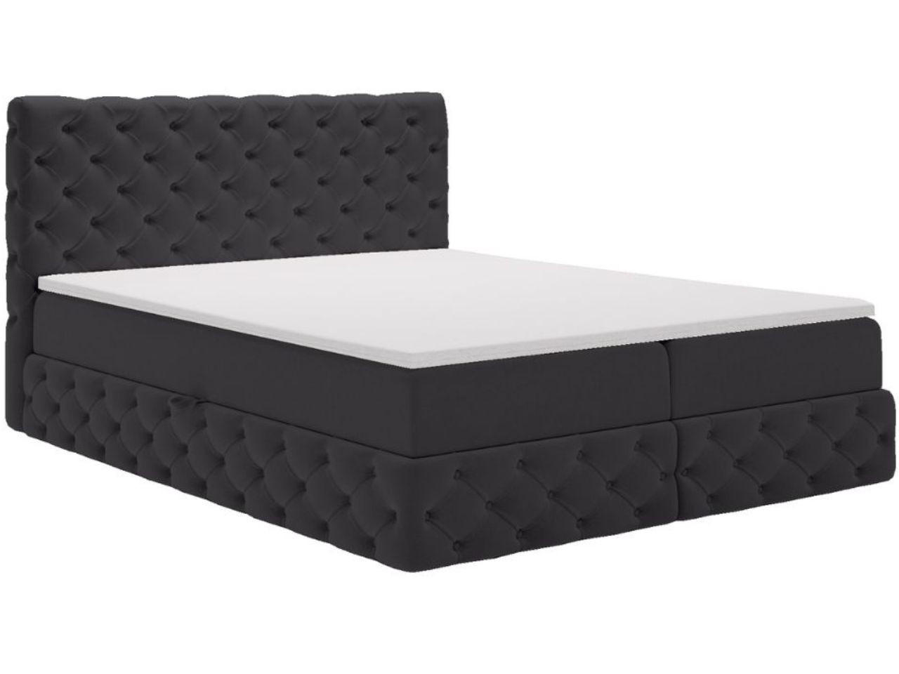 Graingold Boxbett Schwarz 160x200 cm