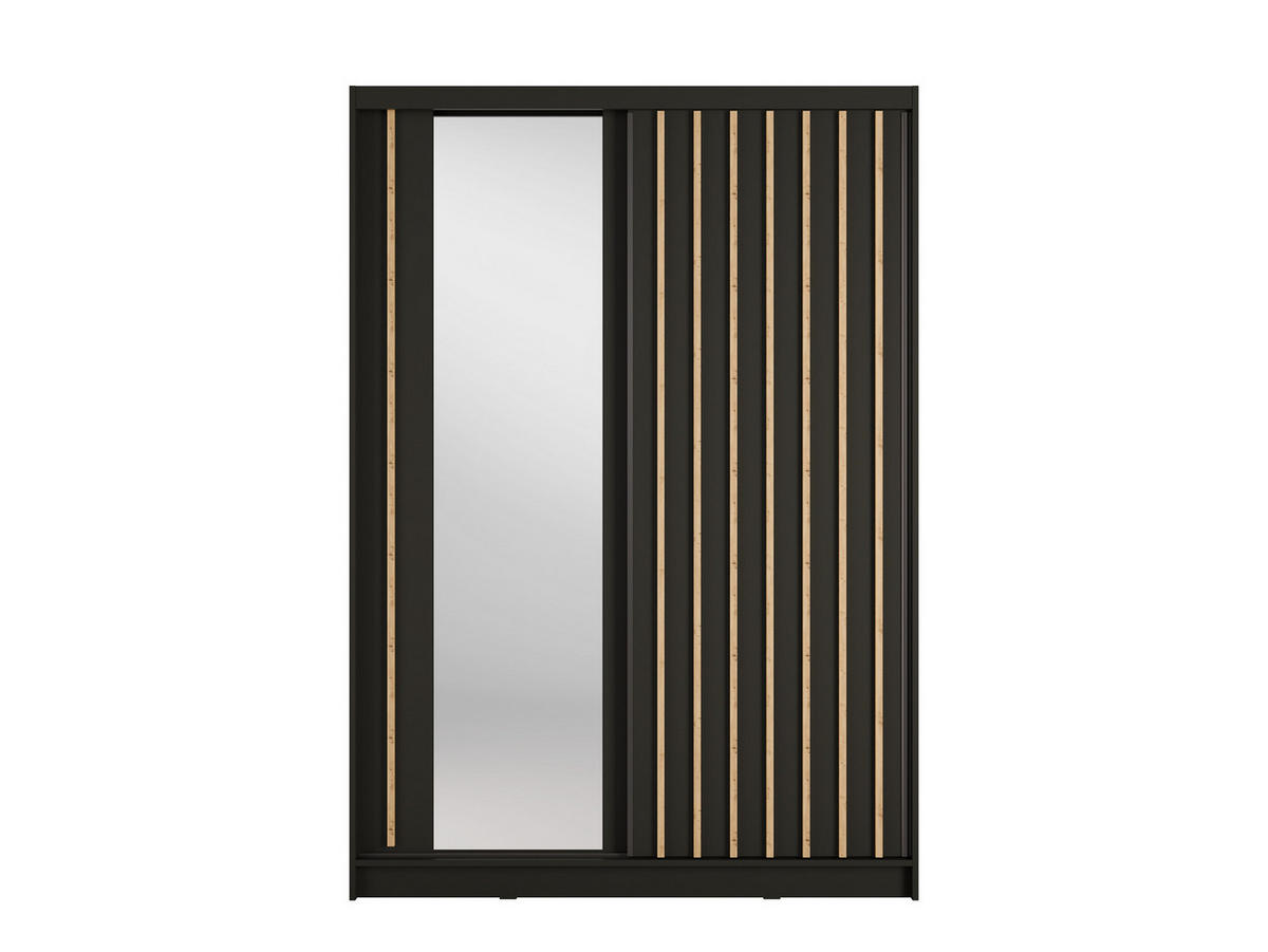 SCHIEBETÜRENSCHRANK ALUNA 10 - 155/215/62 cm 2-Türig Grau Graphite/Artisan Oak - Eiche Artisan/Grau, Holz/Holzwerkstoff (155/215/62cm)