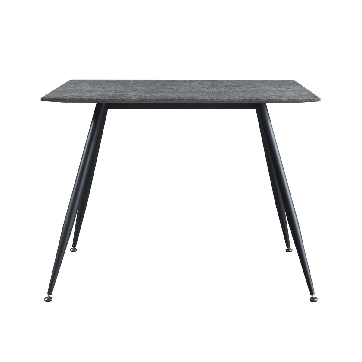 ESSTISCH Fitjar - Schwarz/Grau, Holzwerkstoff/Metall (70/120/75cm) - [en.casa]