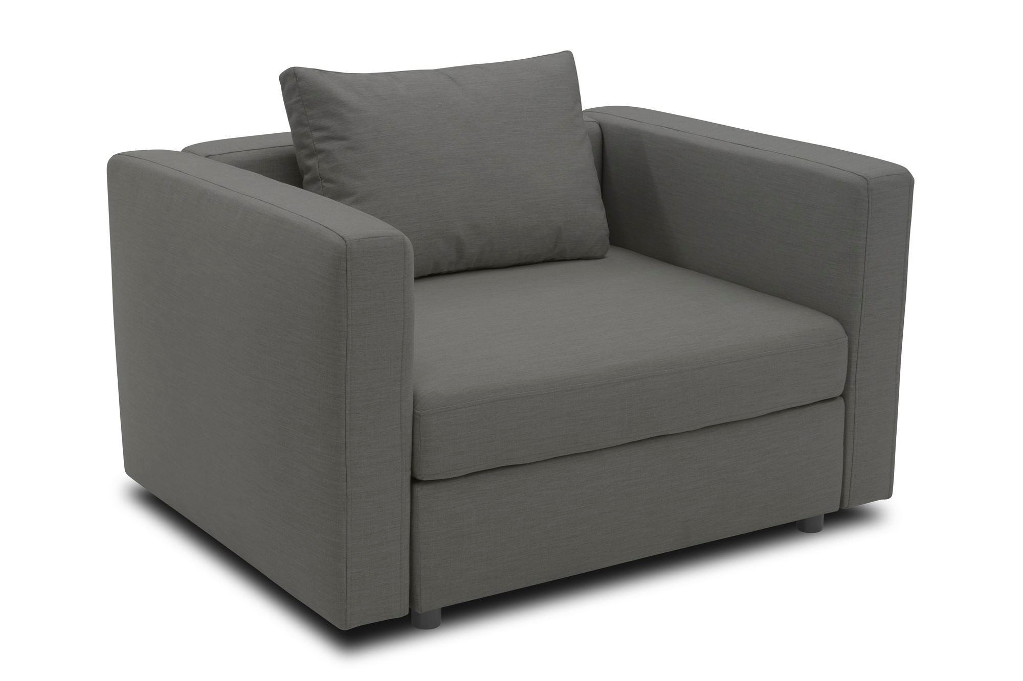 GARTENLOUNGE-RELAXSESSEL Bozhana mit Outdoorbezug in anthrazit - Anthrazit, Kunststoff (116/67/96cm) - 58aufmkessel