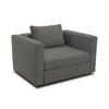 GARTENLOUNGE-RELAXSESSEL Bozhana mit Outdoorbezug in anthrazit - Anthrazit, Kunststoff (116/67/96cm) - 58aufmkessel