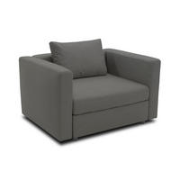 GARTENLOUNGE-RELAXSESSEL Bozhana mit Outdoorbezug in anthrazit - Anthrazit, Kunststoff (116/67/96cm) - 58aufmkessel