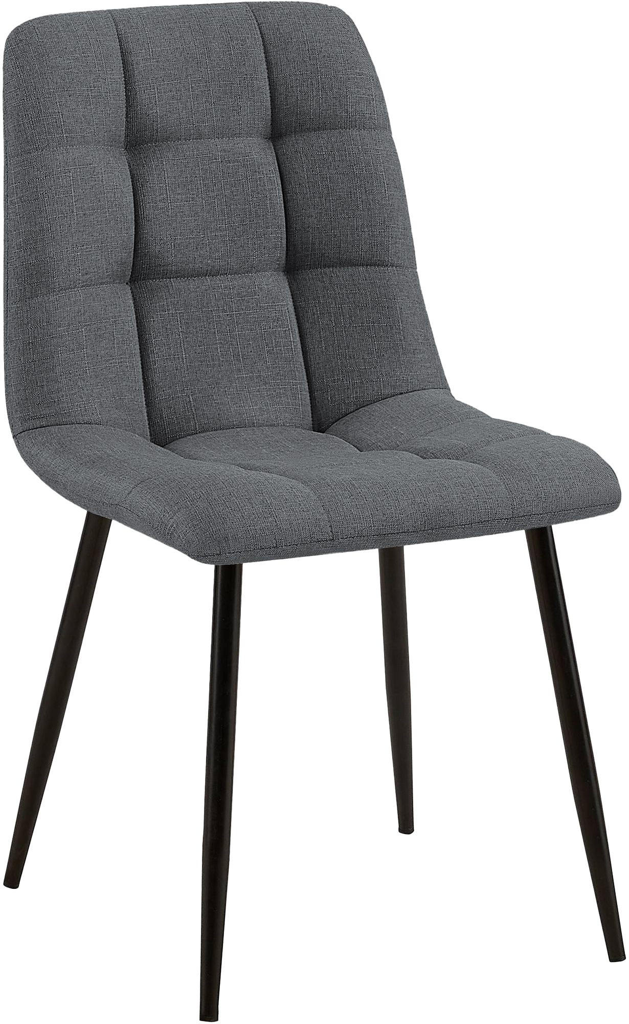 STUHL Stoff Grau - Grau, Textil/Metall (45/84/55cm) - CLP