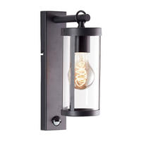 AUSSENWANDLEUCHTE Sidney 44291/06 - Schwarz, Metall (10.5/31.6/18.5cm) - Brilliant