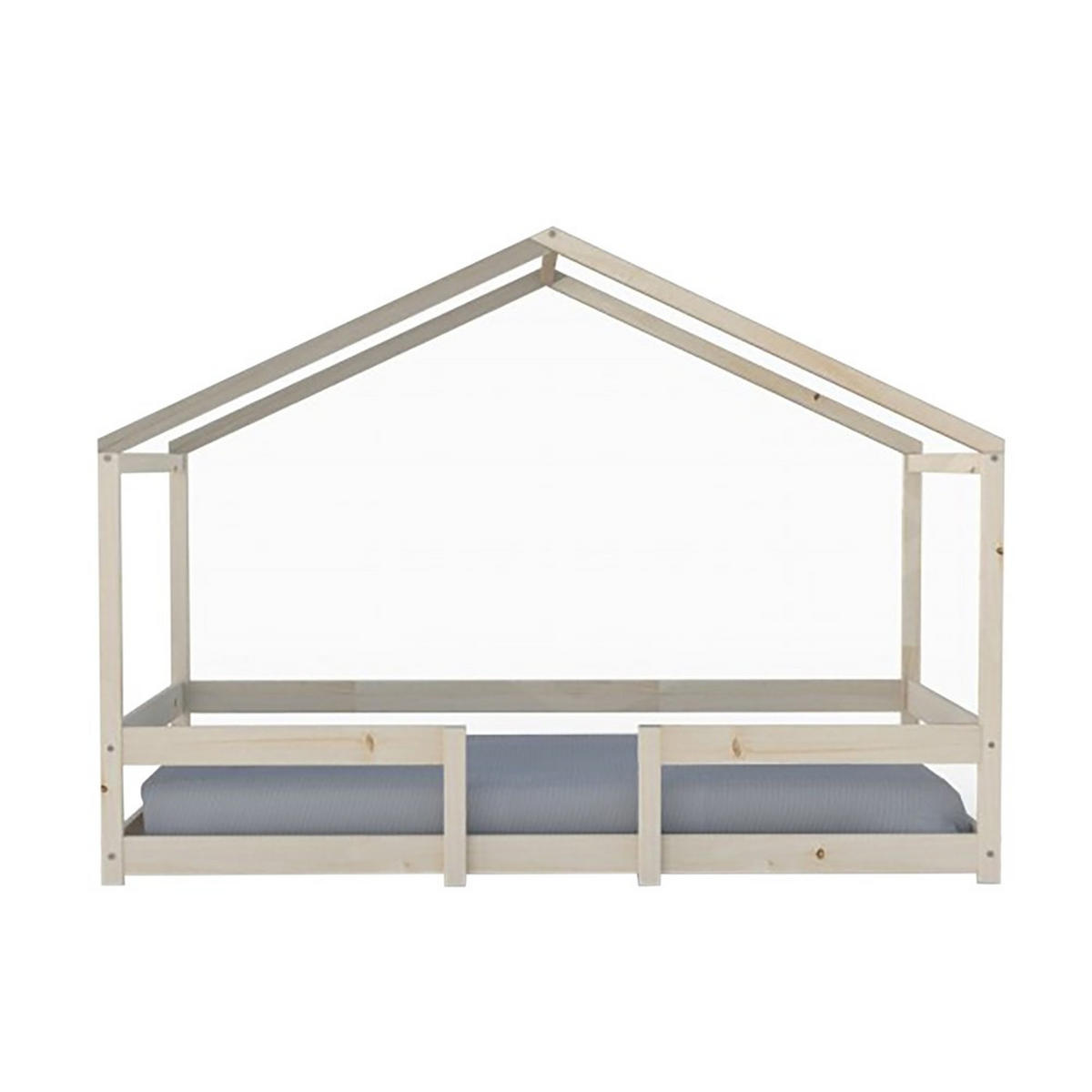 HAUSBETT INDIANA mit Lattenrost / Kinderbett 90x190 - Natural - Naturfarben, Holz (90/190cm) - Weber Industries