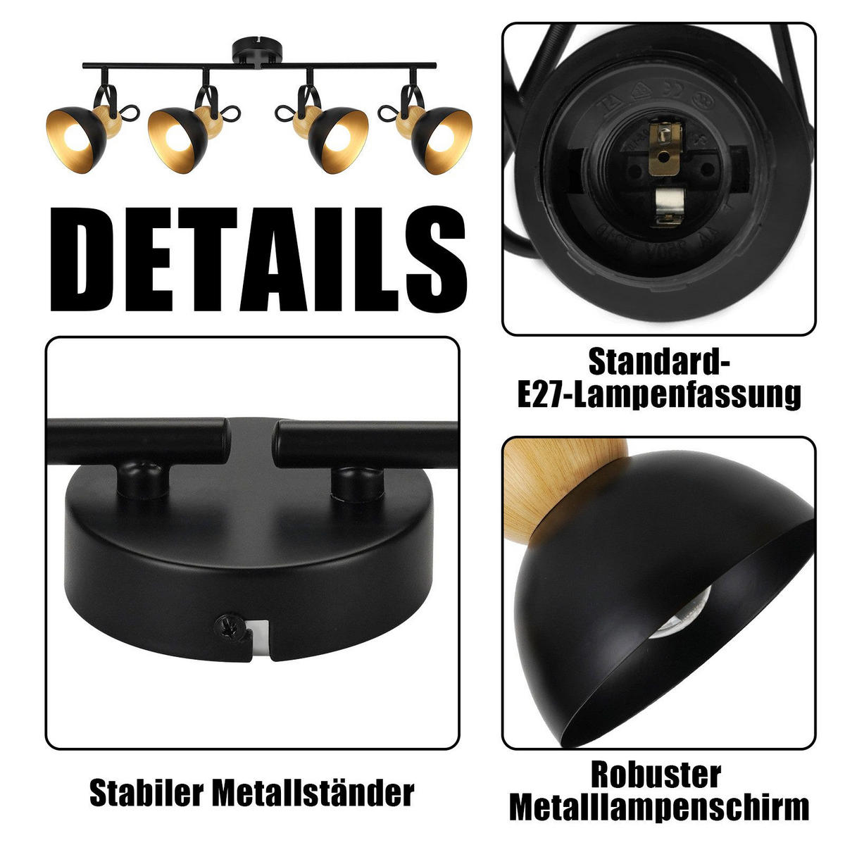 STRAHLER Foreman 66/21/15 cm - Schwarz, Metall (66/21/15cm) - Nettlife