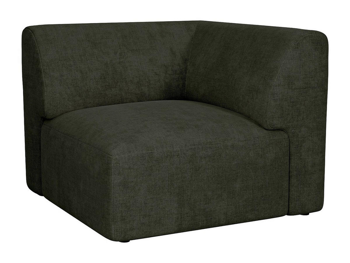 SESSEL mit gerader Rückenlehne - 1 Person - stoff - grün Pogni - Grün, Textil (97/73/97cm) - Vente-Unique