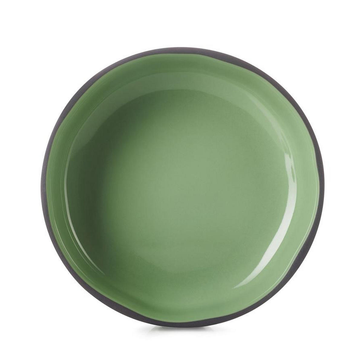 SCHALE / TELLER CARACTERE 14 cm Minze - Mintgrün, Keramik (14cm) - Revol Porcelaine France
