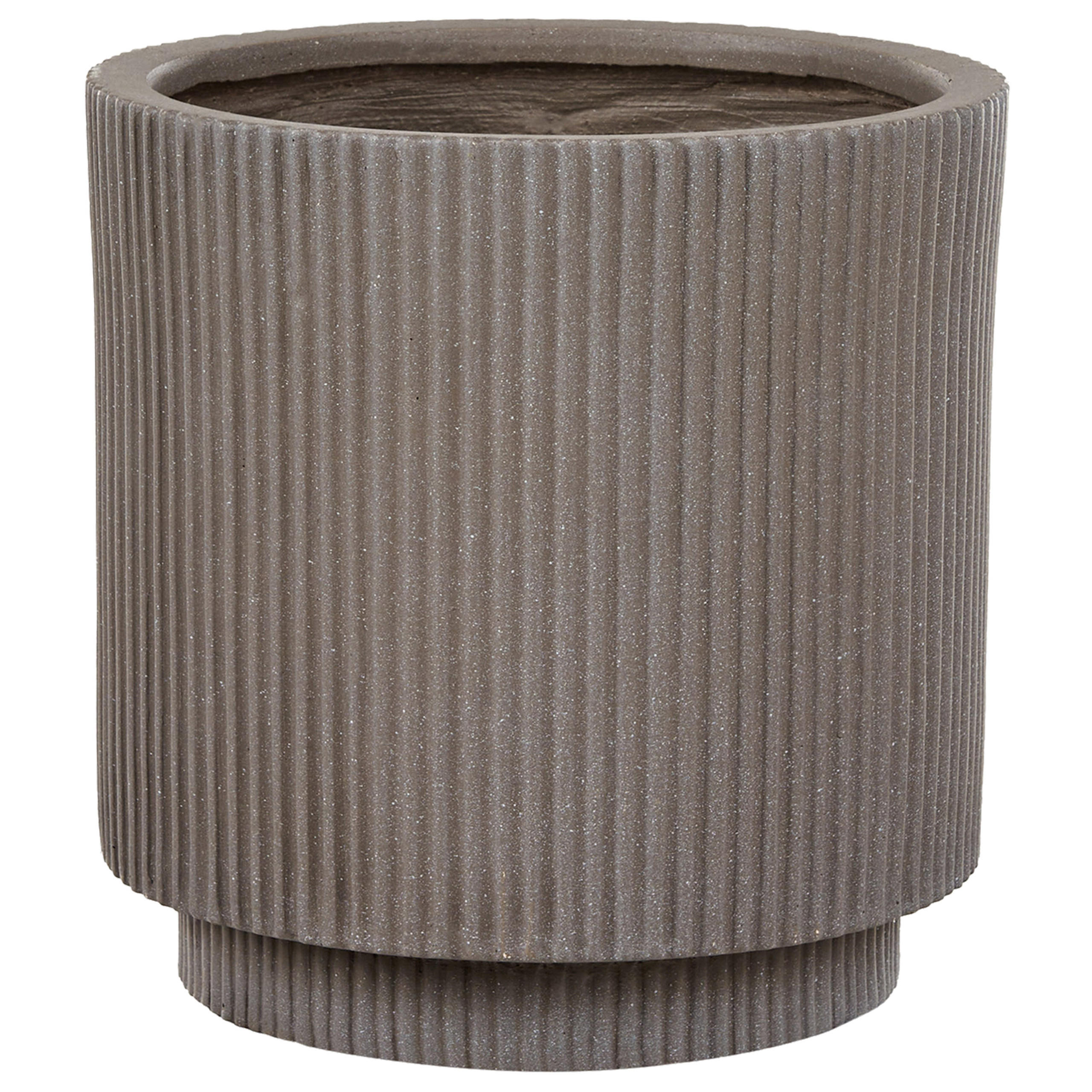 BLUMENTOPF Beige Daria - Beige, Naturmaterialien (30cm) - Beliani