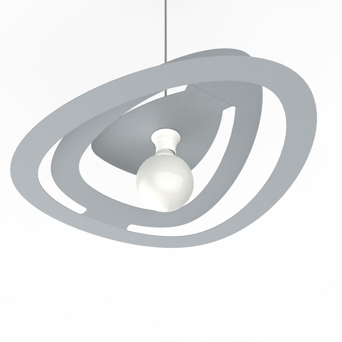 HÄNGELEUCHTE - Grau, Metall (51/60/11cm) - Lumicom