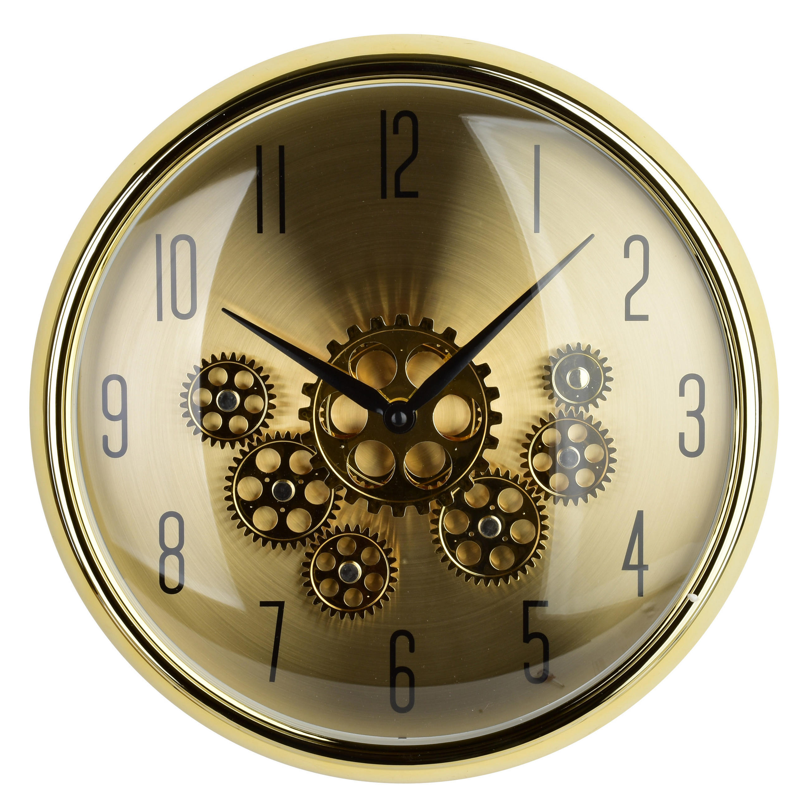 WANDUHR Ramsey gold 35/35/9 cm Kunststoff - Goldfarben, Kunststoff (35/35/35cm) - Mondex