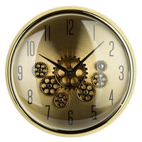 WANDUHR Ramsey gold 35/35/9 cm Kunststoff - Goldfarben, Kunststoff (35/35/35cm) - Mondex