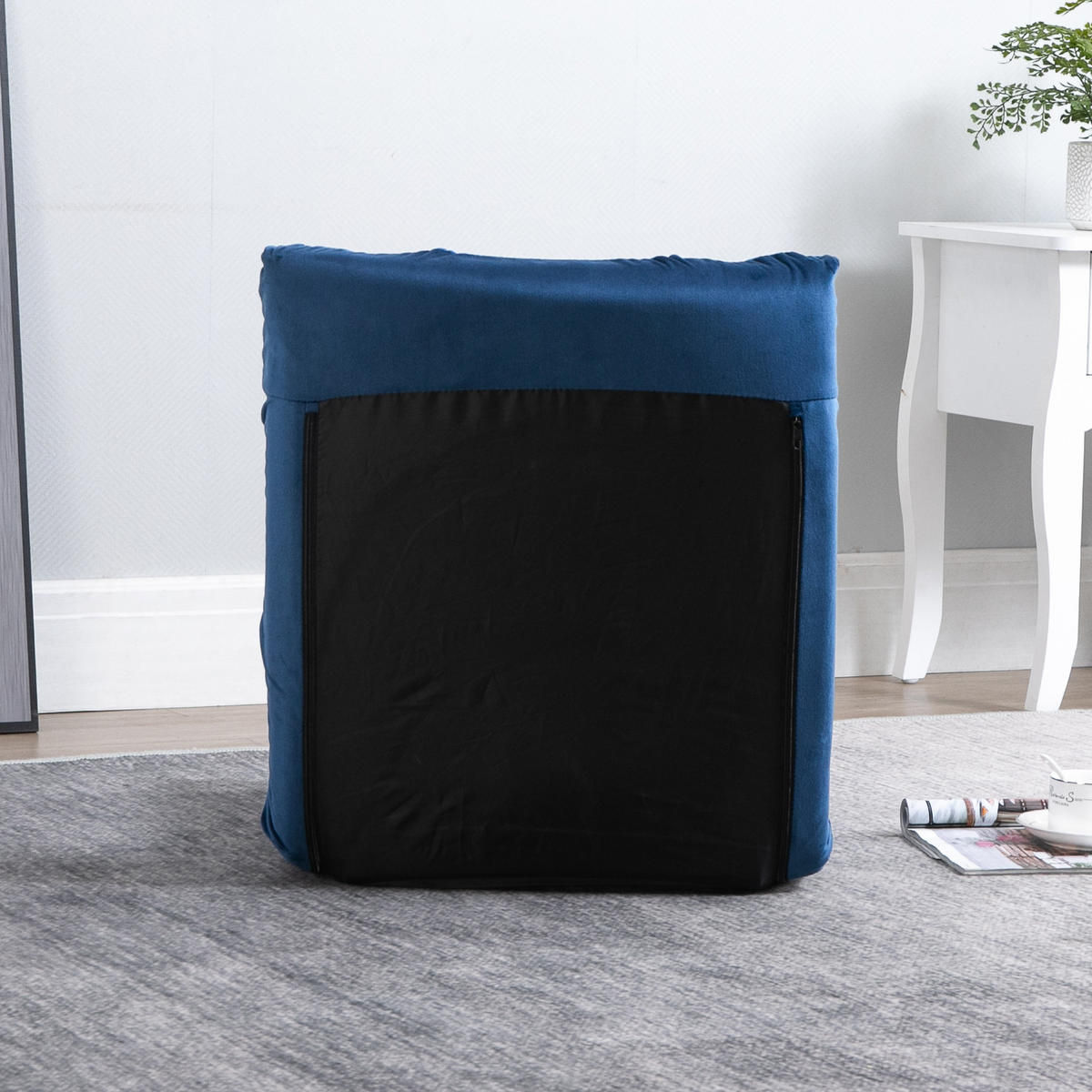 SCHLAFSESSEL DE-13379 Königsblau - Blau, Textil (55/53.5/71cm) - ComfortXL