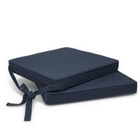 STUHLKISSEN Loft SK 45x40x5cm Dunkelblau (2tlg) - Dunkelblau, Textil (45/40/10cm) - Beautissu 