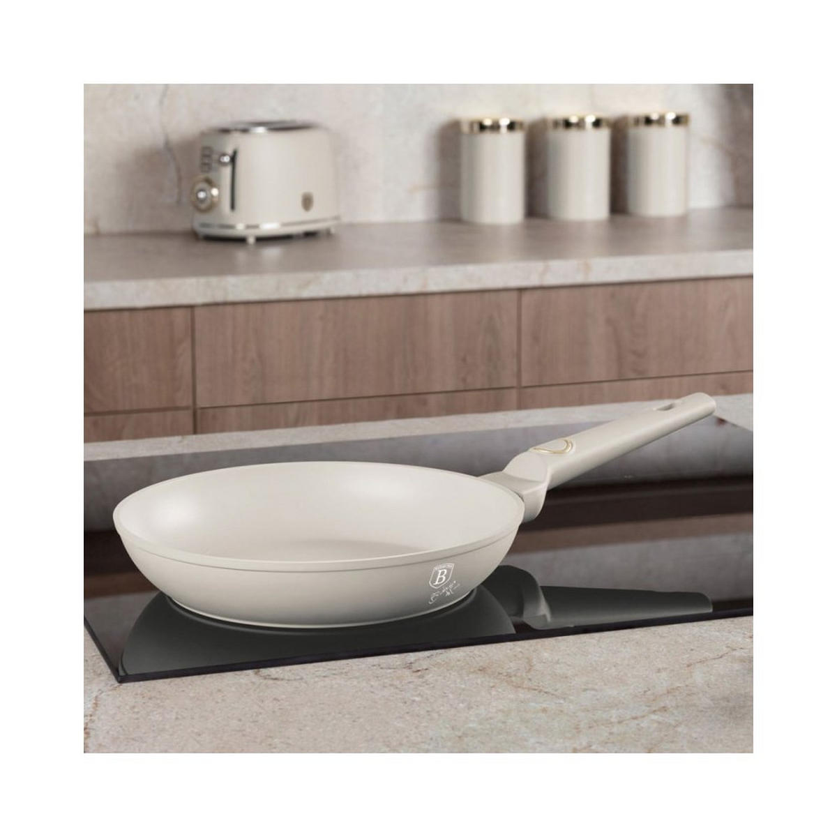 PFANNENSET Weiß 48/28/4.8 cm BH8079 - Weiß, Metall - Berlinger Haus
