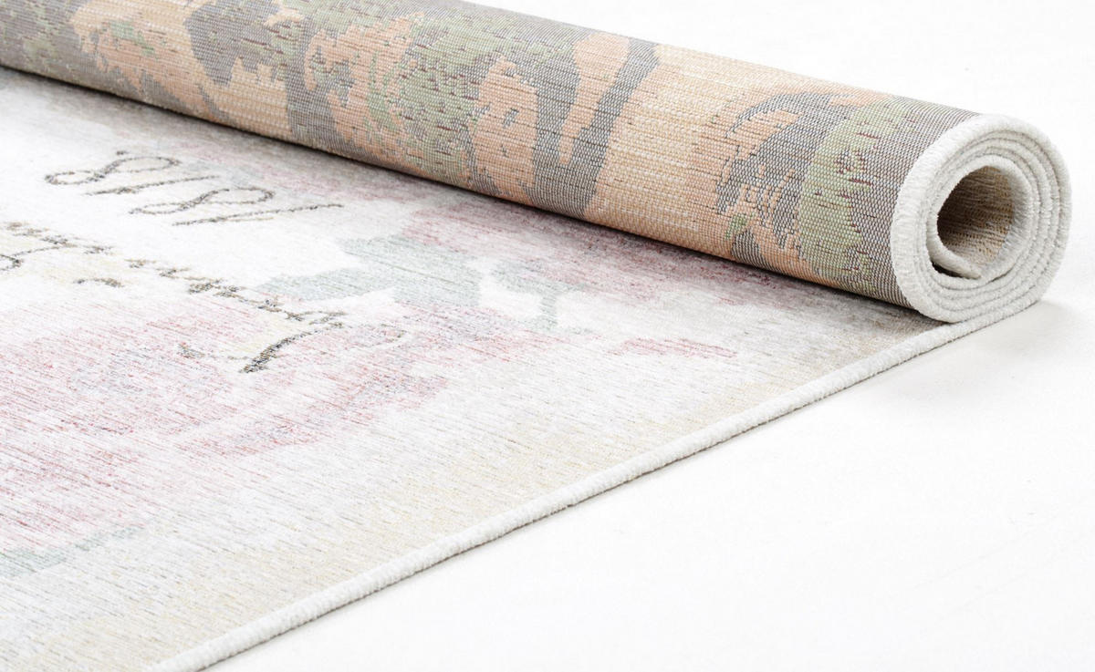 FALCHWEBTEPPICH Flomi Paris 240x340 cm - Rosa, Textil (240/340cm) - THEKO