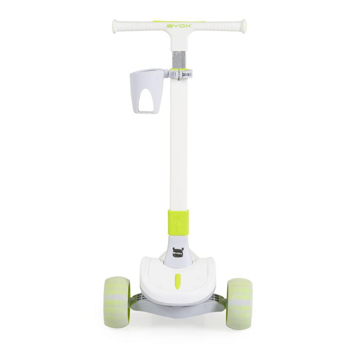 KINDERROLLER Aero klappbar grün Getränkehalter Hinterradbremse höhenverstellbar - Grün, Metall (73/36/76cm)