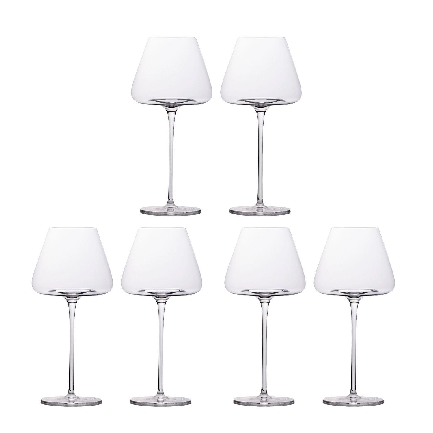WEINGLÄSER 600 ml (6er Set) - Transparent, Glas (0.6L) - Intirilife