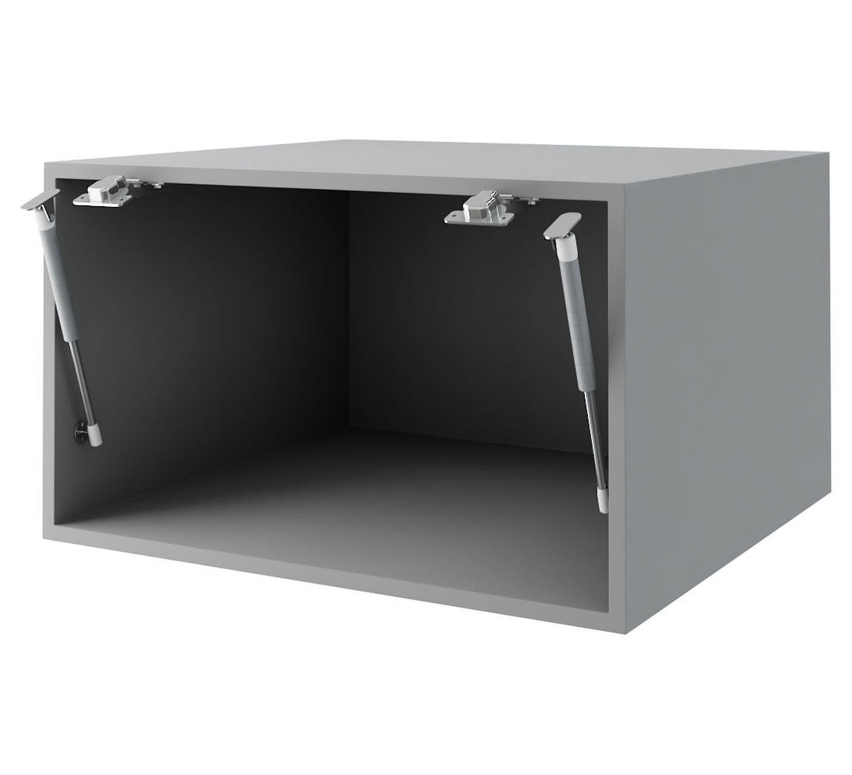 AUFSATZSCHRANK Essen W6B/50 Weiß Hochglanz / Eiche Artisan Matt 50 / 59 / 36cm - Weiß Hochglanz/Eiche Artisan, Holz/Holzwerkstoff (50/36/59cm) - Feldmann-Wohnen